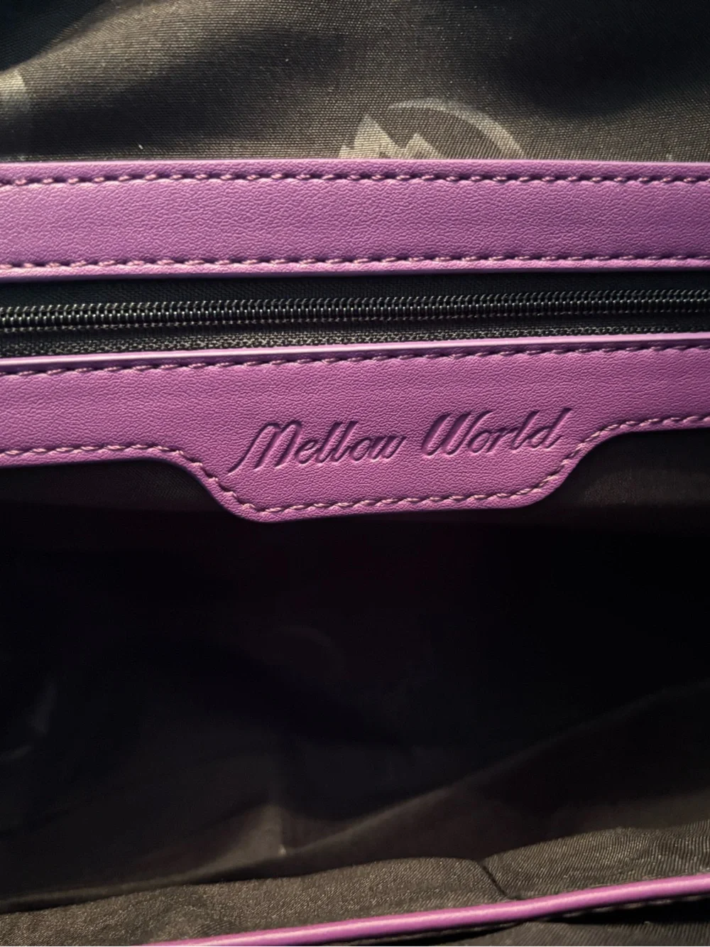 Mellow World Women's Purple Snake-Texture Satchel with Detachable Strap